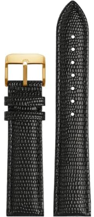 WAikub Cinturino di ricambio per orologio in pelle da uomo e da donna, modello lucertola, 16mm, 18mm, 20mm, 22mm., 20mm