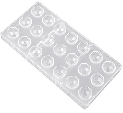 1 molde de chocolate con forma de diamante, molde de plástico para hacer pastelería, placa acrílica, para hacer chocolate, pastelería, repostería, repostería
