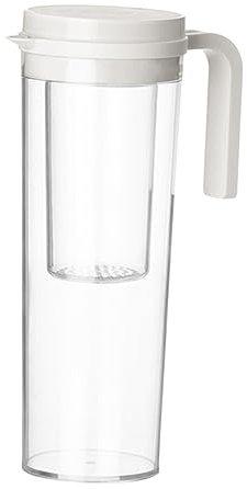 Zerodeko Wasserkrug Mit Deckel Und Sieb Großes Fassungsvermögen Für Küche Und Party Geeignet Für Wasser Saft Und Eistee Aus Hochwertigem Kunststoff