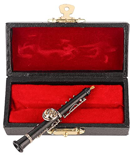 Oboe-form design mini brosch musikinstrument hantverk kläder dekoration gåva