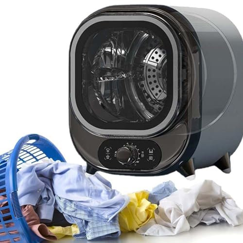 URJWAN Secadora PequeñA, Centrifugadora Compacta Y Mini, Condensador PortáTil, Montaje En Encimera O Pared, Capacidad De Carga De 0,8 Kg, Sondas De Control De Temperatura Duales,A-110V