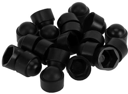 INFINAUTO Cache-Écrou De Roue Extérieur 21Mm Pour Boulon De Roue De Voiture - Capuchons De Protection En Plastique Noir Pour Vis De Roue