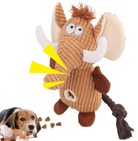 Wpsagek Hundespielzeug, Stofftiere, quietschend, niedliches Kauspielzeug für Hunde, Anreicherungsspielzeug für den Innenbereich, Hundespielzeug, Leckerli-Spender