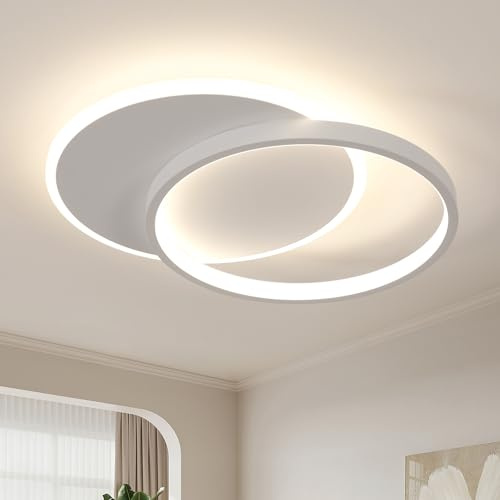 Pheashine LED Deckenleuchte 32W Dimmbar mit Fernbedienung | 3000K–6500K Rund Deckenlampe aus Acryl für Schlafzimmer, Wohnzimmer, Küche und Esszimmer