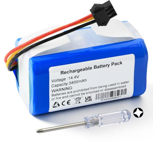 3400mAh Replacement Batería para AIRROBO P20 G30 G40 91069 Series | para Eufy X10 Pro, para RoboVac 11 11S Plus 12 15C Max, G10 Hybrid, G20, G35 Vacuum Cleaner, Long Runtime