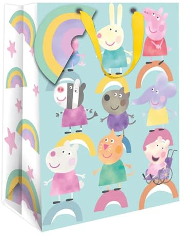 Danilo Promotions Ltd Geschenktüte mit Aufschrift Peppa Wutz, mittlere Größe