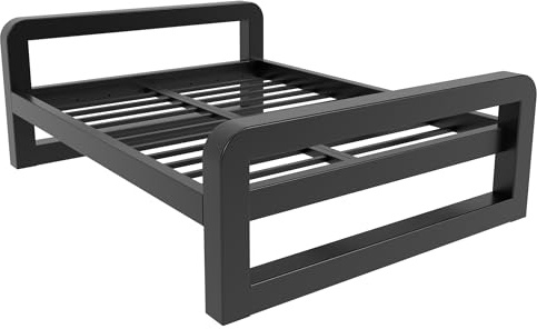 MetaloPro Metallbett Ryka Xtreme 160x200 cm – Extreme Stabilität Und | Hochwertiges Metall, ideal für Schlafzimmer und Gästezimmer, absolut geräuschfrei, maximaler stauraum unter dem bett