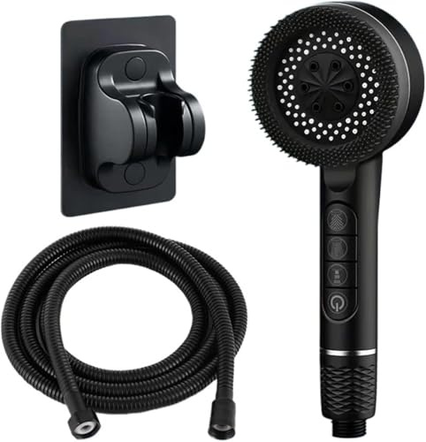 Pommeau deouche Haute Pression, Pommeau Douche Economie Deau 4 Types de Jets Pommeau de Douche Anti Calcaire