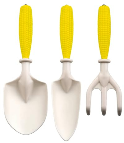 Kit de Râteau et Pelle pour,Mini Kit de Jardinage Sécurisé | Set D'outils De Jardinage Enfant,pour Débutants Et Famille Fille Garçon Jardin Extérieur Cour Et Pelouse