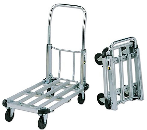 CARRELLO PIEGHEVOLE estensibile in ALLUMINIO 150KG MAURER