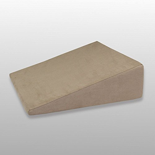 Fränkische Schlafmanufaktur Venenkissen viskoelastisch, Lagerungskissen, Beinkissen, Keilkissen, Farbe Hellbraun