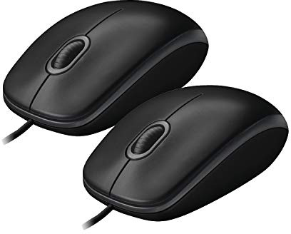 Logitech B100-910-003357 Optical Business Mouse, schwarz (2er Pack | Schwarz)