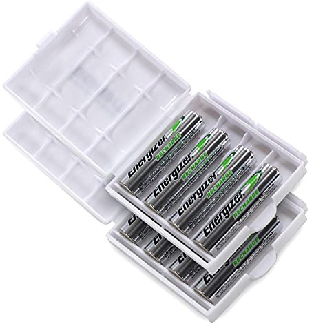 Energizer Recharge AAA Power Plus Batterien in Praktischer Batteriebox, 8 Stück