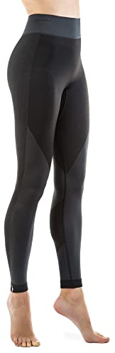 Relaxsan Sport 8050 (Svart/Grå, S) Unisex nneslutande sportleggings för damer och herrar