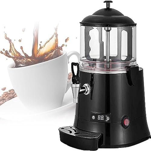 McbeAn Dispensador Comercial De Chocolate Caliente, Fuente De Chocolate De 5/10 L con Pantalla LCD, 30~90 ℃ Ajustable, Máquina Eléctrica para Hacer Bebidas, Calentador De Bebidas Calientes
