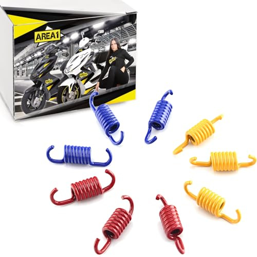 Area1 Kupplungsfedern Abstimmset für 110mm Kupplung / 50ccm 2Takt Motorroller von ATU Explorer AGM Nova Motors GT Union Longija Mawi RS Ultima Sprint Tauris Benero TNG Jack-Fox Forstinger (1E40QMB)
