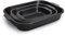 WOLL Bratreinen-Set „Roast-it!“ 3-tlg – 38×30 + 30×24 + 23×18 cm, 7,1 L + 3,8 L + 1,6 L – PFAS-frei, aluminisierter Stahl, Antihaftversiegelung, ofenfest bis 260 °C, spülmaschinengeeignet