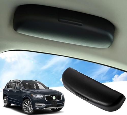 SKEPPY Auto Brillenhalter Brillenetui Für BMW X3 F25 2011-2017, ABS Sonnenbrillenhalter Aufbewahrungsbox Sonnenblende Brillenhalter Organizer Innenraum Zubehör,A/Black