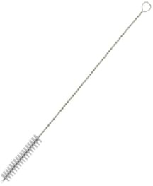 Fackelmann 54896 Goupillon de Nettoyage pour Paille, Brosse Fine et Longue Nettoyage, Brosse Paille, Nettoyage Paille, Acier Inoxydable, Plastique, 24 cm