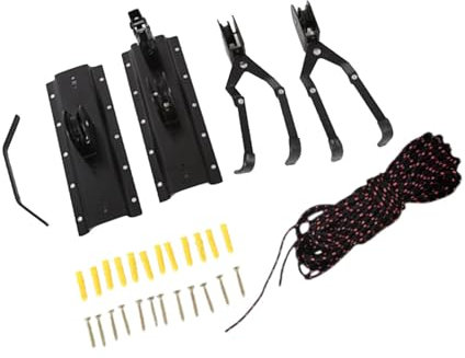 kowaku Bike Hoist Hoist Organization Steel Easy Installation Bike Storage Rack Cycling Accessories for Canoes Indoor Garage