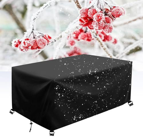 Wasserdichte Gartenmöbelabdeckungen, 450 x 250 x 95 cm, Stangenhöhe, Terrassen-Set, Abdeckung für Bistro-Set, Schutzhülle für Terrasse, drehbares Bar-Set, Outdoor-Bartisch und Stühle, langlebig und