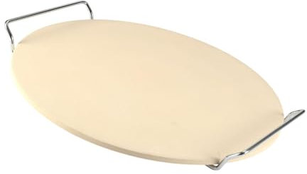 KESOTO Pizza Piedra para Cordierite Stone con Soporte de Soporte Pizza Board para Asar