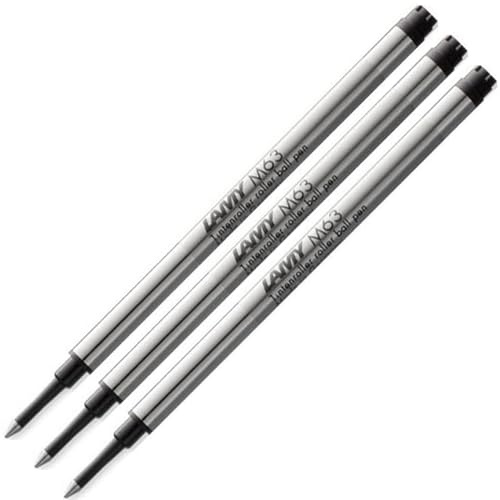 LAMY M63 Tintenroller-Mine aus Metall - Original Ersatzmine für alle Lamy Tintenroller Modelle mit Kappe