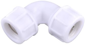 Supkancl 1 Stück 20–63 mm PE-Winkelstück, Schnellverbinder, landwirtschaftliche Bewässerung, Bewässerungssystem, Wasserrohrverbindung, Gartengewächshaus, Rohrverschraubungen(Inner Dia 20-20mm)