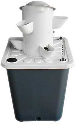 JIANGYUXINLI Torre de Cultivo Vertical,Kit de Torre hidropónica Torre de plantación de 10/15/20/25/30 Orificios Sistema de Cultivo, Kit de Iniciación de Jardín para Hierbas, Frutas y Verduras