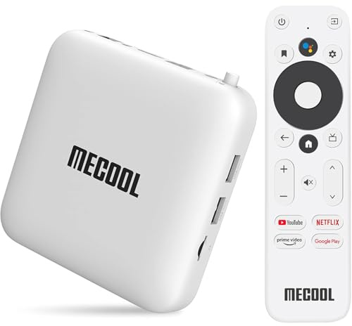 Android 10.0 TV Box, KM2 Smart TV Box Netflix Google Certified USB 3.0 Ultra 4K HDR 2GB 8GB Support 2.4G 5.0G WiFi BT 4.2 with Amlogic S905X2 Google Assistant Dolby Audio