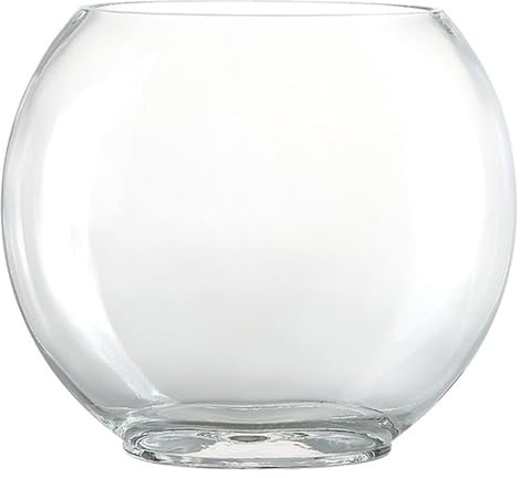 CSYQPDMBDL Kugelaquarium, Goldfischglas, Ovales Glas, kleines Goldfisch-Aquarium, Heim-Desktop-Dekoration, transparentes Glas, Fischglas(Medium)
