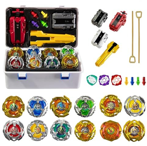 Wotean 12 Peonzas De Batalla, 3 Lanzadores, 1 Asa, 3 Anillos Centrales Y 4 Bases, Juguete, Regalo De Cumpleaños, BB