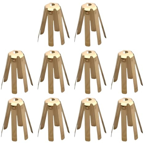 XINYIN 10lots Brasses Hosel Adapters Golfs Club Weight Balancing Tools 6 Prong 350 Series Compatible Easy Installation Tool Golf Shafts Adapter Filler Plates