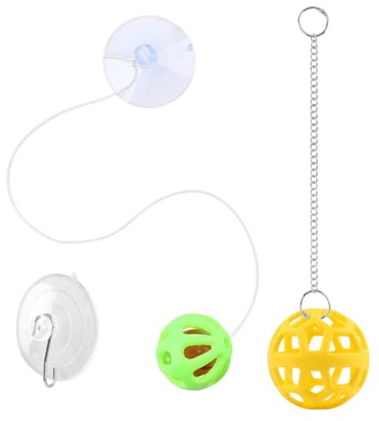 Bearded Dragon Toys - Sugkopp Terrarium Tillbehör | Interactive Lizard Feed Ball | för djurhållare Uppfödare Sällskapsdjur Föräldrar Terrarium inhägnad Bur Matningstank Skyddsrum Hemmakontor Sovrum
