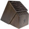 Shun DM0854 22 Slot Solid Wood Knife Block with Storage for Steak Knives Set, Walnut