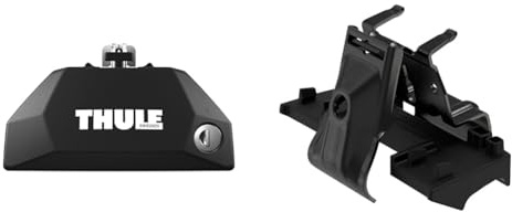 Thule 710600 Fußsatz für Dachträger 4-teilig & 186009 Montageset