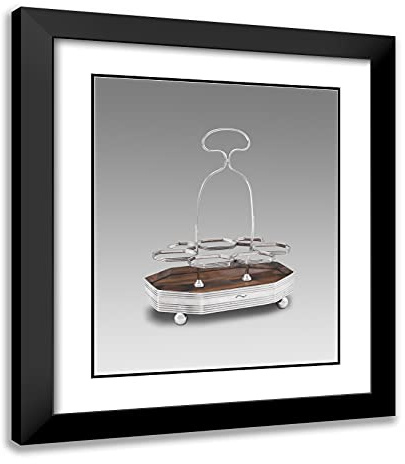 ArtDirect Liberty Browne 20x23 Black Modern Framed and Double Matted Art Print Titled Cruet Stand