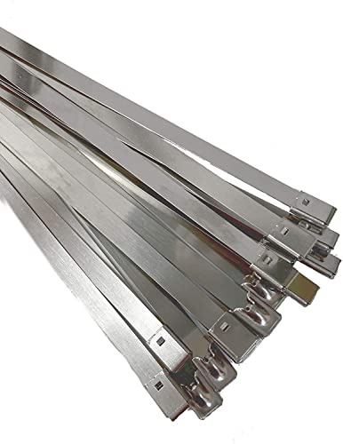 Sujetacables de acero inoxidable, Sujetacables con cremallera SS304, Sujetacables de metal, Envoltura de escape, 7.9x1500mm x50