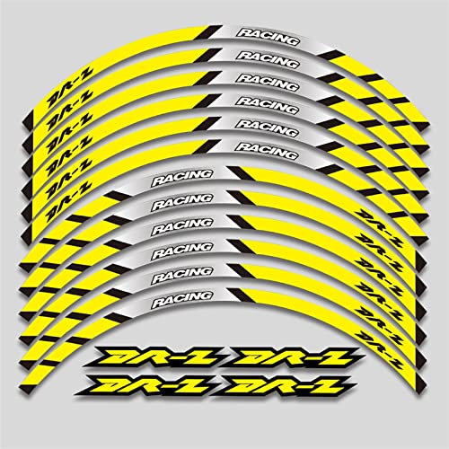 Felgenband Motorrad-Rennrad, Reifen, Felge, Dekoration, Selbstklebend, Reflektierender Aufkleber, Aufkleber Für Suzuki DR Z DRZ 400 SE 2005–2021 (Color : 8)