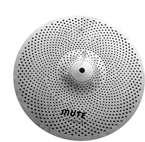 Platillo Splash De Plata Pulida De Bajo Volumen De 12 Pulgadas Para Practicar Platillos para principiantes