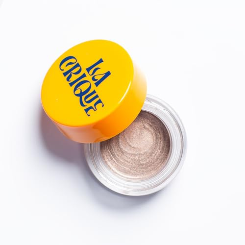 La Crique - Fard à Paupières Crème & Highlighter - Enrichi en Acide Hyaluronique – SkinCare - Maquillage Crème Léger - 99% d'Ingrédients Naturels -Vegan – Cuivre (Marron Glacé, Petit)