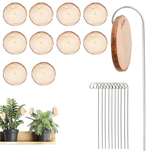 ZAHD 10 pezzi Garden Targhette per piante per esterni Tappi per targhette per piante per esterni Cartellini con Asta Targhe per piante Etichette per Piante in Ardesia Per le piante da giardino (A)