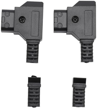 2-teiliges D-Tap-Stecker-Stecker-Set, DIY D-Tap-Klinkenstecker-Stecker für V-Mount- und V-Lock-Akku, Digitale Spiegelreflexkamera-Akku, Gold-Mount-Akku