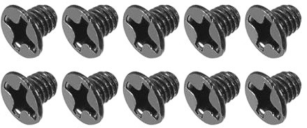 METALLIXITY Phillips Tornillos De Cabeza Plana (M3 x 4mm) 350Pcs, Tornillos De Acero Al Carbono - Para Gafas, Relojes Y Otros Pequeños Electrónicos, Negro
