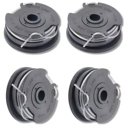 4 Pezzi Bobine di Ricambio per Decespugliatore Compatibili con Bosch ART 24 27 ART 30-36 L, F016800351 Bobina a Filo per Tagliabordi