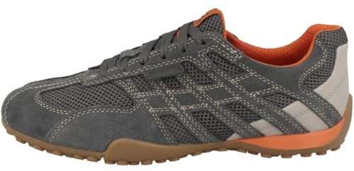 Geox Herren U Snake ORIGINAL A Sneaker, Grey, 46 EU