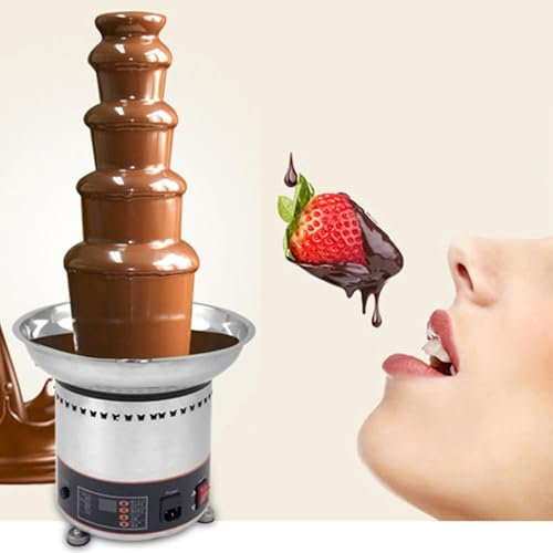 Chocolate Melting Machine, Chocolate Fountain Machine, Stainless Steel Chocolate Melting Machine, 4/5/6/7 Layers, Suitable for Parties, Birthdays(7th Floor)