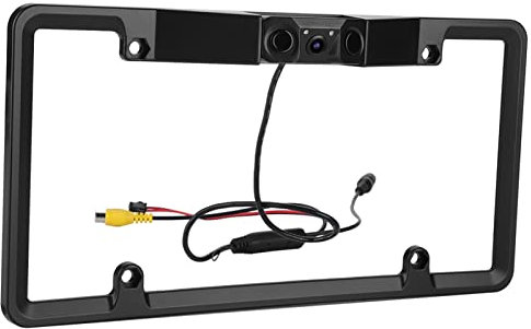 Weitwinkel, ABS, Wasserdichter Nummernschild-Parksensor, Einparkhilfe mit AV-Schnittstelle, für Auto, Rückfahrkamera-Set