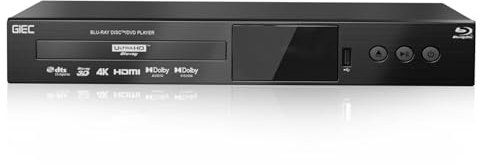 G5300 4K Ultra HD Blu Ray Player for All Regions Discs 3D Blu Ray DVD Player for TV/Projector 4K HDR 10 Dual HDMI Outputs/COAXIAL/Optical/USB 3.0