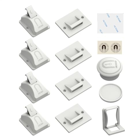 Cerraduras magnéticas para gabinetes,Cerraduras magnéticas para gabinetes | Cerradura de armario a prueba de bebés - Cerraduras de gabinete de seguridad para niños, pestillos de cerraduras para bebés
